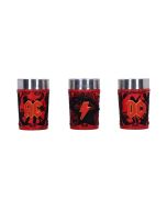 ACDC Logo Shot Glass Set (Set of 3) 8.7cm Band Licenses NEMESIS NOW | EASTER SALE