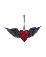 Black Winged Heart Hanging Ornament Gothic New Arrivals