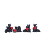 Midnight Treasures (Set of 4) 5.5cm Dragons Dragon Figurines
