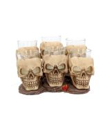 Six Shooter Skulls 10cm (set of 6) Skulls Halloween Party
