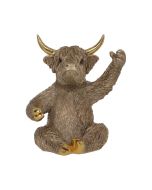 Gold Highland Cow Wine Bottle Holder Unspecified Father's Day