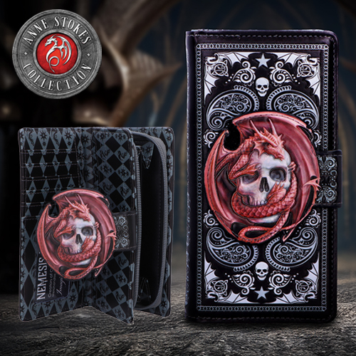 Anne Stokes | Skull Embrace Embossed Purse