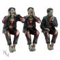 See No, Hear No Speak No Evil Zombies 10cm Zombies Every Day Is Halloween
