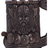 Bronze Drakkar Viking Tankard 15cm Mythology Mythologie