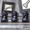 Three Wise Labradors 8.5cm Dogs Articles en Vente