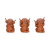 Three Wise Highland Cows 9.6cm Animals Easter