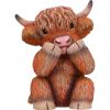 Three Wise Highland Cows 9.6cm Animals Easter
