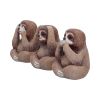 Three Wise Sloths 8cm Animals Gift Shop Essentials Pocket Money