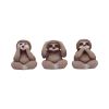 Three Wise Sloths 8cm Animals Gift Shop Essentials Pocket Money