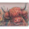 Highland Cow Embossed Purse 18.5cm Animals Top 200 None Licensed