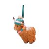 Winter Highland Cow Snowfall Hanging Ornament Indéterminé Winter Highland Cows