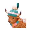 Winter Highland Cow Snowfall Hanging Ornament Indéterminé Winter Highland Cows