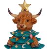 Winter Highland Cow Tree Indéterminé Highland Cows