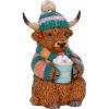 Winter Highland Cow Hot Cocoa Animals Highland Cows