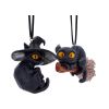 Curse and Claw Hanging Ornaments (Set of 2) Cats Spooky Season