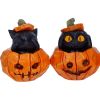 Three Wise Pumpkin Patch Cats Spooky Season