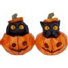 Three Wise Pumpkin Patch Cats Spooky Season