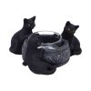 Familiar Trio Tea Light Holder 10cm Cats Every Day Is Halloween