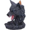 Dark Wolf Backflow Incense Burner 11.5cm Wolves Articles en Vente