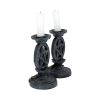 Aged Pentagram Candlesticks 13.4cm Witchcraft & Wiccan Witchcraft and Wiccan Product Guide