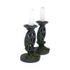 Aged Pentagram Candlesticks 13.4cm Witchcraft & Wiccan Witchcraft and Wiccan Product Guide