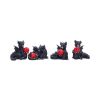 Midnight Treasures (Set of 4) 5.5cm Dragons Figurines de dragons