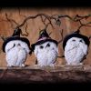 Three Wise Feathered Familiars 9cm Owls Halloween RRP Below 20