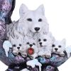Winter Moon 20cm Wolves LED Figurines
