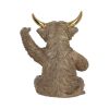 Gold Highland Cow Wine Bottle Holder Indéterminé Father's Day