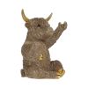 Gold Highland Cow Wine Bottle Holder Indéterminé Father's Day