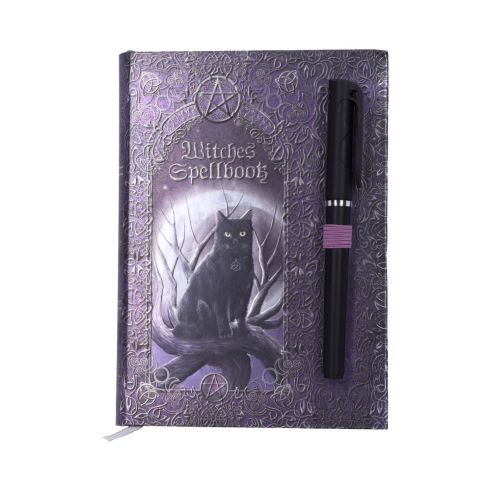 Embossed Witches Spell Book A5 Journal with Pen P6 Cats Journals