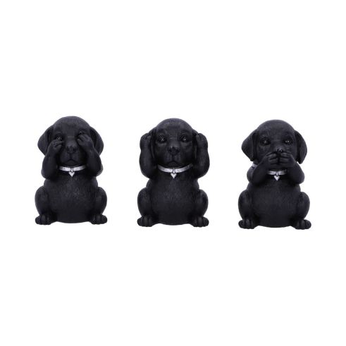 Three Wise Labradors 8.5cm Dogs Articles en Vente