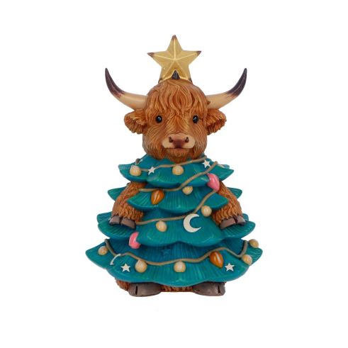 Winter Highland Cow Tree Indéterminé Highland Cows