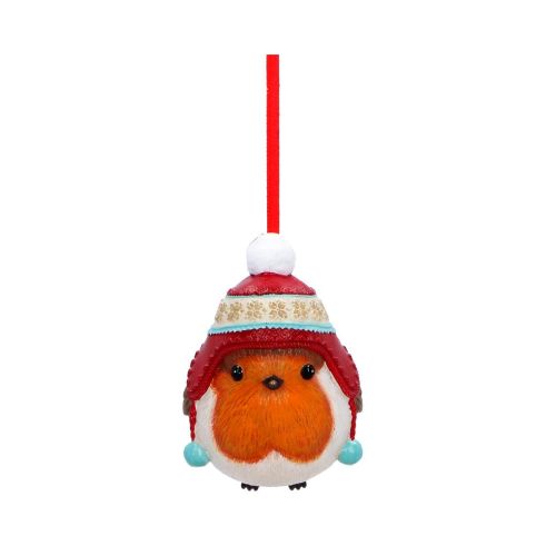 Robin Winter Bobble Hanging Ornament Animals New Arrivals