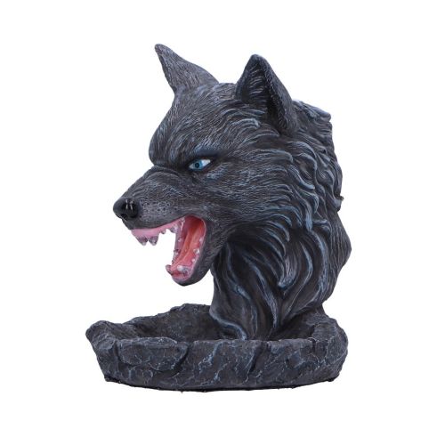 Dark Wolf Backflow Incense Burner 11.5cm Wolves Articles en Vente
