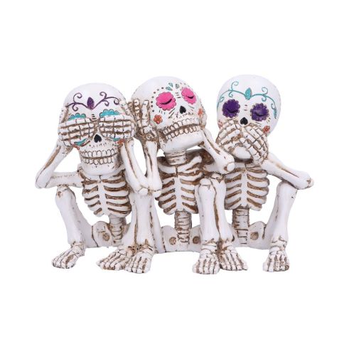 Three Wise Calaveras 20.3cm Skeletons Father's Day