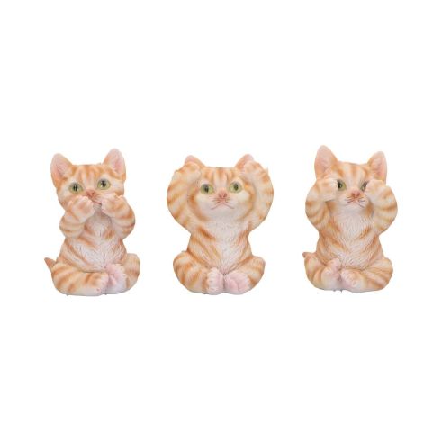 Three Wise Ginger Cats 8.5cm Cats NEMESIS NOW | EASTER SALE