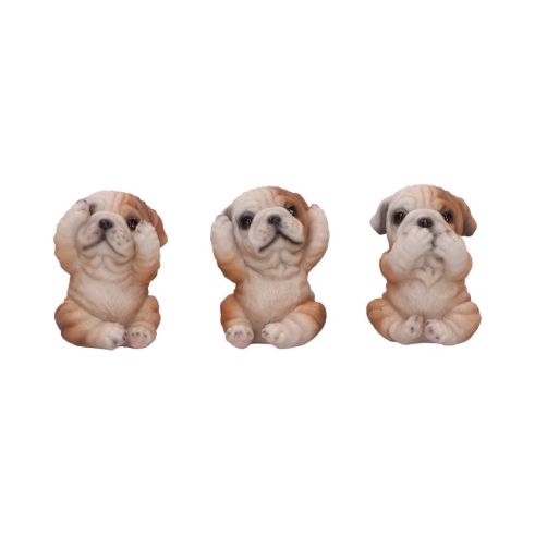 Three Wise Bulldogs 7.5cm Dogs NEMESIS NOW | EASTER SALE