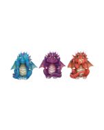 Three Wise Dragonlings 8.5cm Dragons Figurines de dragons