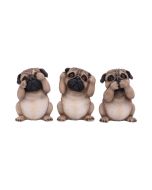 Three Wise Pugs 8.5cm Dogs Gift Shop Essentials Pocket Money