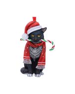 Candy Cane Cat Hanging Ornament (LP) 9cm Cats Articles en Vente