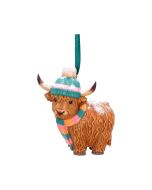 Winter Highland Cow Snowfall Hanging Ornament Indéterminé Winter Highland Cows