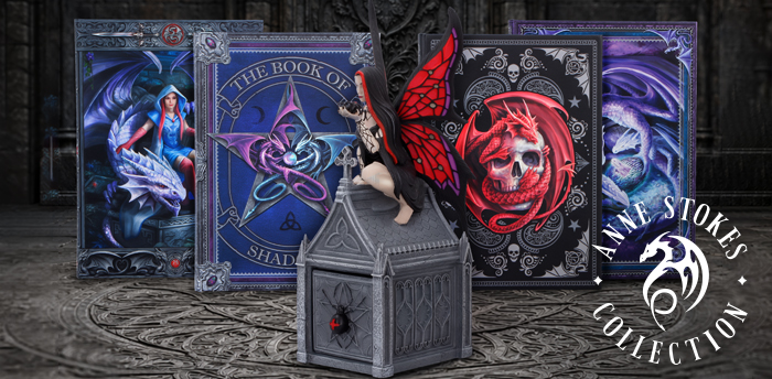 Anne Stokes - Fantasy Art Collection Nemesis Now's Anne Stokes Collection features a wide range of products based on the artwork from the world-renowned fantasy artist.