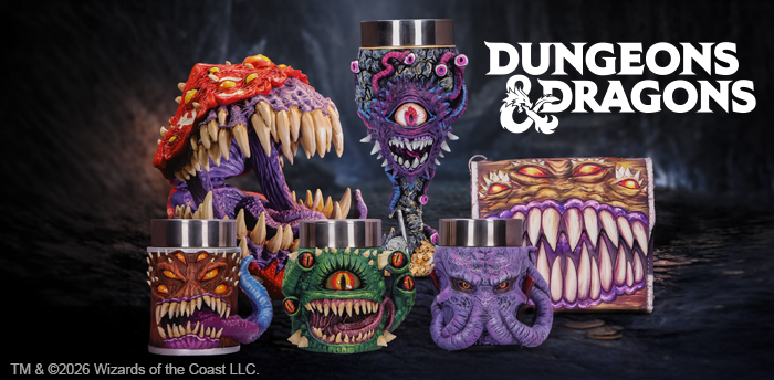Offiziell lizenzierte Dungeons & Dragons Merchandise Artikel von Nemesis Now.