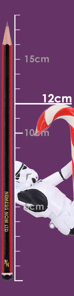  Nemesis Now Stormtrooper Candy Cane Hanging Ornament Decoration  12cm, Christmas : Home & Kitchen