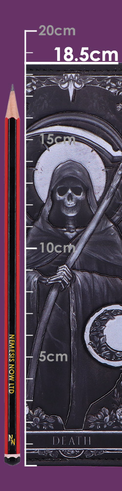 Skeleton Tarot Embossed Purse 18.5cm