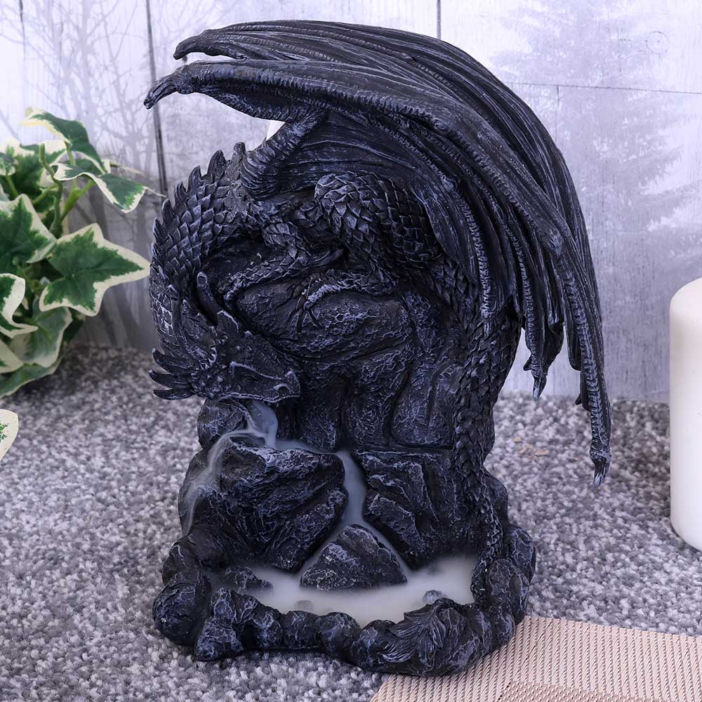 Fantasy Dragon Backflow Incense Burner - 19cm