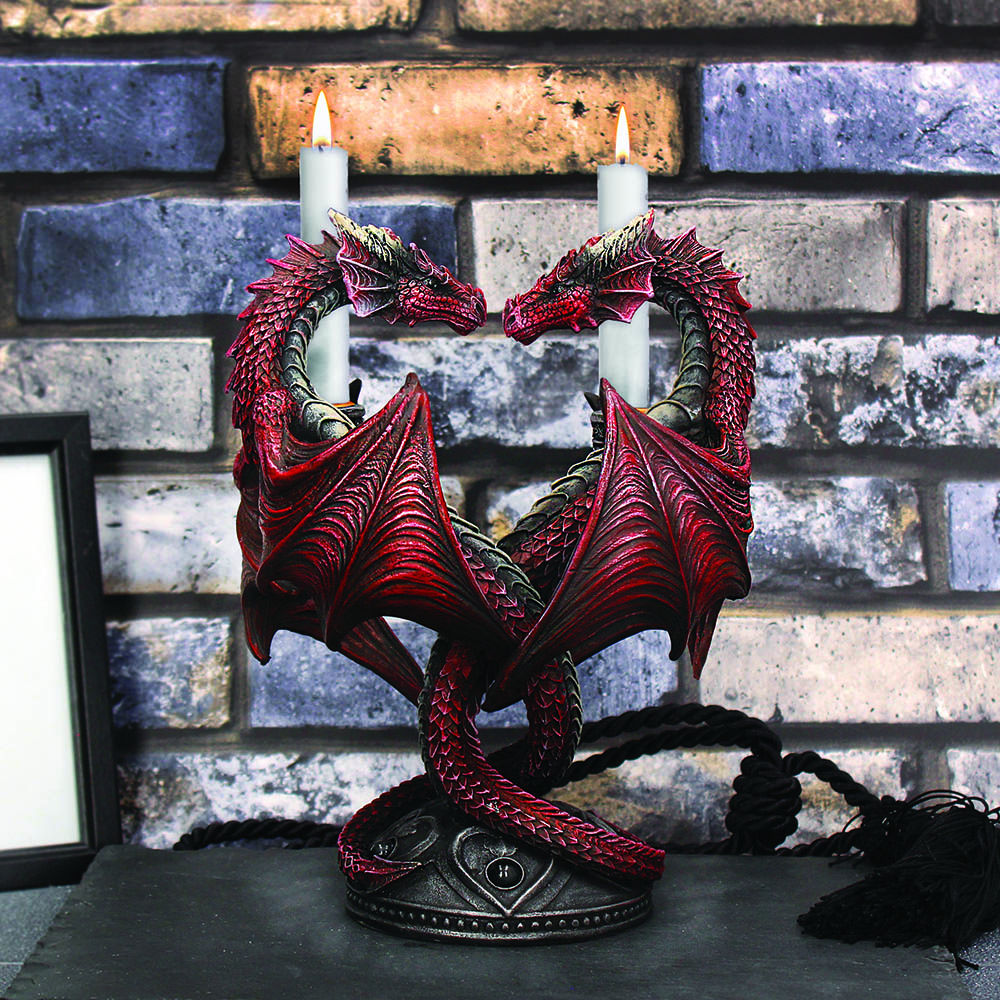 Dragon Heart Gothic Dragon Candle Holder