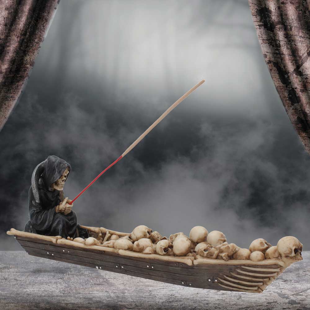 Grim Reaper Ferryman Incense Holder for Sticks