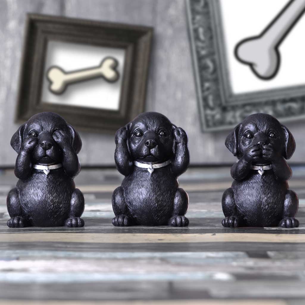 Three Wise Labradors Figurine 8.5cm